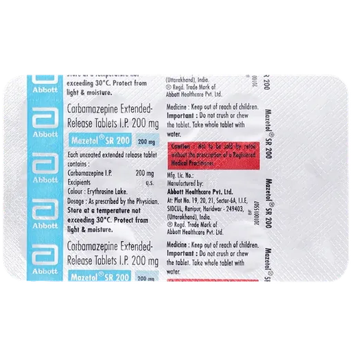 mazetol sr 200mg tablet 15's